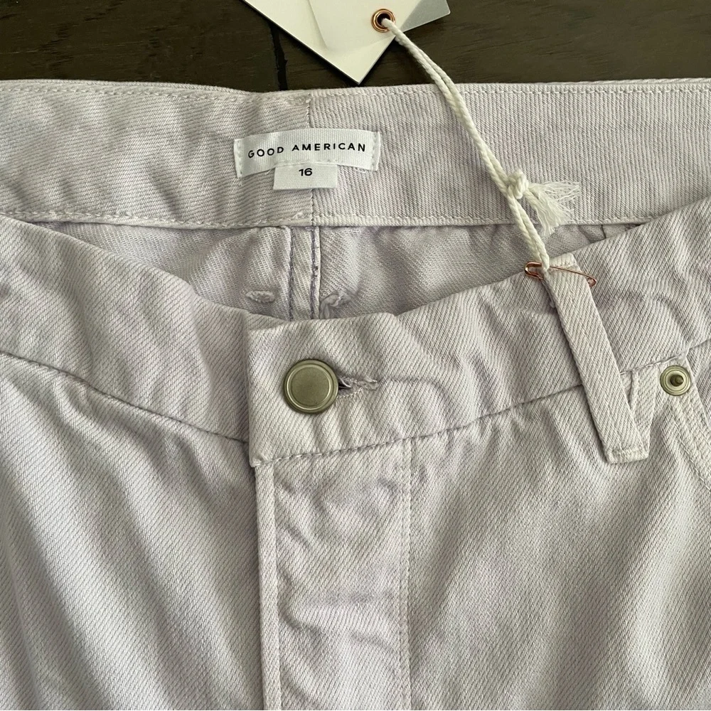 - Good American lavender straight leg jeans - Picture 3 of 5